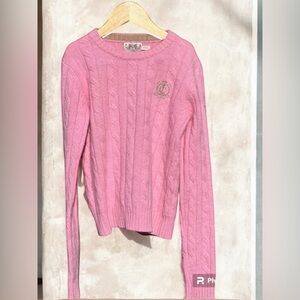Juicy Couture Pink Cable Knit Sweater